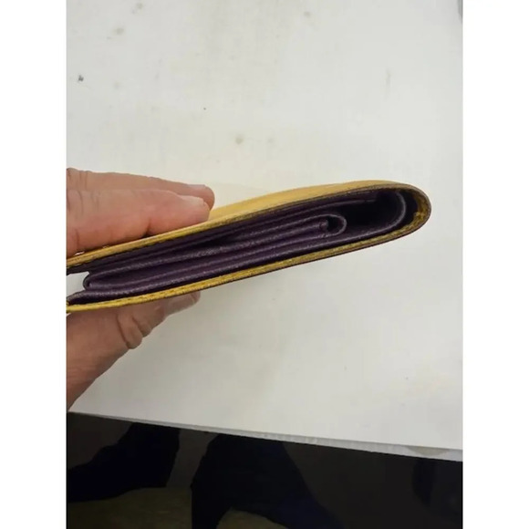 Louis Vuitton Epi Leather Porte Billets Compact Bifold Wallet Yellow Womens - Picture 10 of 11